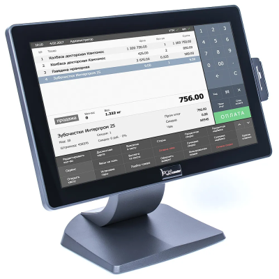 Сенсорный монитор POSCenter EVA-156 Lite (15,6", 16:9, 1920х1080, VGA, P-CAP, MSR)